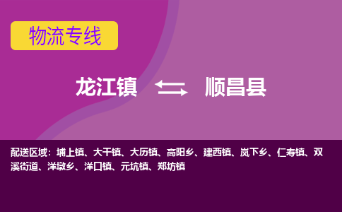 龙江到顺昌县物流-龙江到顺昌县物流托运公司(省市县/全境直达) 龙江到顺昌县物流-龙江到顺昌县物流托运公司(省市县/全境直达)
