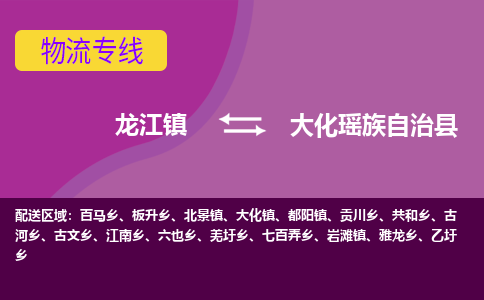 龙江到大化瑶族自治县物流-龙江到大化瑶族自治县物流托运公司(省市县/全境直达) 龙江到大化瑶族自治县物流-龙江到大化瑶族自治县物流托运公司(省市县/全境直达)