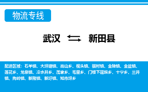 武汉到新田县物流专线-物流公司直达-