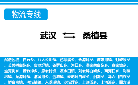 武汉到桑植县物流专线-物流公司直达-
