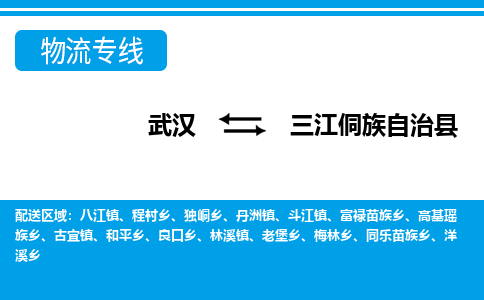 武汉到三江侗族自治县物流专线-物流公司直达-